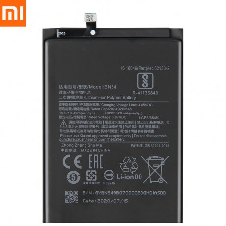 Redmi Note 9  Batarya